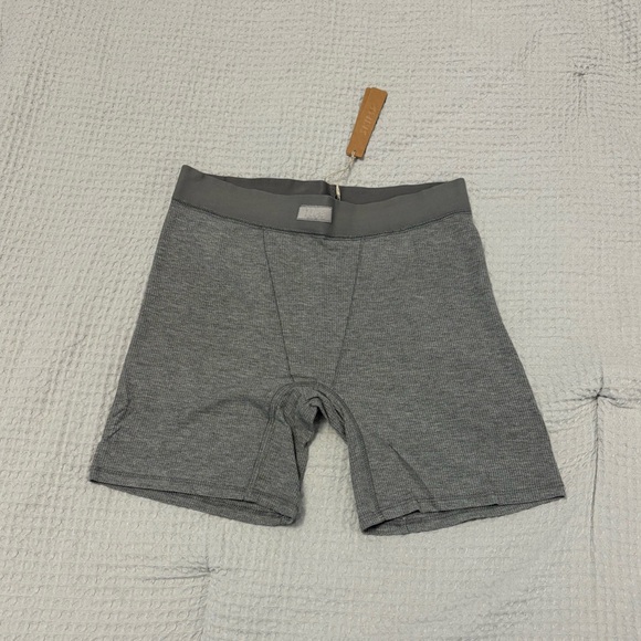 Skims Soft Lounge Boxer Heather Grey NWT - Picture 4 of 7